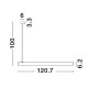 Γραμμικό Φωτιστικό LED Μαύρο ματ 9970101 Nona Luce 