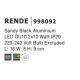 Sandy Black Aluminium LED GU10 2x10 Watt IP20 220-240 Volt Bulb Excluded L: 16 W: 8 H: 9 cm