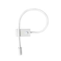 Απλίκα Τοίχου με Διακόπτη LED 3W 3000K Λευκή Geneva 8126581