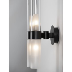 Φωτιστικό Τοίχου Century Μεταλλο Μαύρο & Frosted Γυαλί LED G9 9006055 Nova Luce