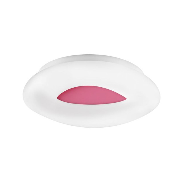 Pink Aluminium & Acrylic LED 38 Watt 230 Volt 2280Lm 3000 IP20 D: 45 H: 9.5 cm 9106242