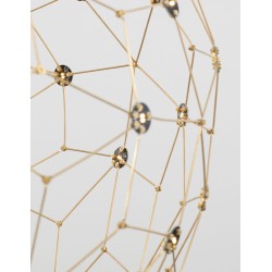 Κρεμαστό Φωτιστικό Οροφής Sole Φ60 9186001 LED Χρυσό Nova Luce