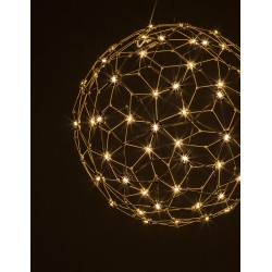 ΦΩΤΙΣΤΙΚΟ ΚΡΕΜΑΣΤΟ LED ΧΡΥΣΟ ΠΛΕΓΜΑ SOLE NOVA LUCE 9186002