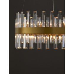 Κρεμαστό Φωτιστικό Οροφής Χρυσό Crown 9695218 Nova Luce