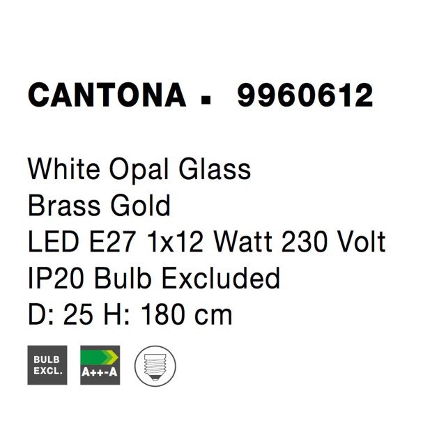 Φωτιστικό οροφης nova 9960612 CANTONA Φωτιστικό οροφης nova 9960612 CANTONA