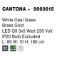 Φωτιστικό οροφης nova 9960615 CANTONA