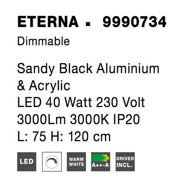 Φωτιστικό οροφης nova luce 9990734 eterna μοντερνο