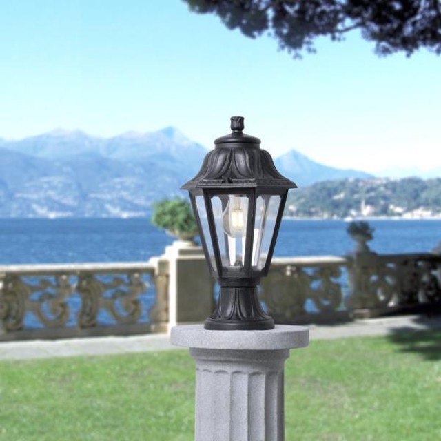 FUMAGALLI ΚΟΛΩΝΑΚΙ ΔΑΠΕΔΟΥ MIKROLOT ANNA ΜΑΥΡΟ ΕΞΑΓΩΝΟ 220X385mm Ε27 FUMAGALLI ΚΟΛΩΝΑΚΙ ΔΑΠΕΔΟΥ MIKROLOT ANNA ΜΑΥΡΟ ΕΞΑΓΩΝΟ 220X385mm Ε27