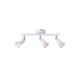 ΣΠΟΤ ΚΙΝΗΤΟ 3ΦΩΤΟ ΜΕΤΑΛΛΙΚΟ ΛΕΥΚΟ 3XGU10 Max 7w 300X80X125mm ARTE ILLUMINA VORRAS