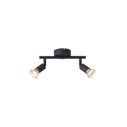 ΣΠΟΤ ΚΙΝΗΤΟ ΜΕΤΑΛΛΙΚΟ  1XGU10 Max 7W D70XH105mm ΜΑΥΡΟ ARTE ILLUMINA VORRAS