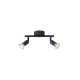 ΣΠΟΤ ΚΙΝΗΤΟ 2ΦΩΤΟ ΜΕΤΑΛΛΙΚΟ  2XGU10 Max 7W 220X80X125mm ΜΑΥΡΟ ARTE ILLUMINA VORRAS