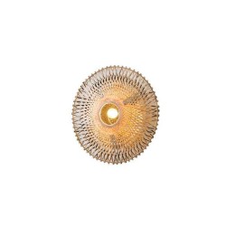ΑΠΛΙΚΑ ΤΟΙΧΟΥ ΒΑΜΒΟΟ 1XE27 Max15w 400X140mm ΚΑΦΕ-ΜΑΥΡΟ ARTE ILLUMINA CYCLONE