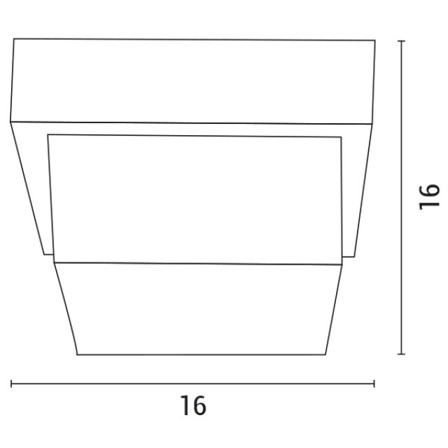 ΑΠΛΙΚΑ ΤΟΙΧΟΥ ΤΕΤΡΑΓΩΝΗ LED 12W 160X160X100 3000K IP65 ΜΑΥΡΗ PRO ARTE ILLUMINA ΑΠΛΙΚΑ ΤΟΙΧΟΥ ΤΕΤΡΑΓΩΝΗ LED 12W 160X160X100 3000K IP65 ΜΑΥΡΗ PRO ARTE ILLUMINA