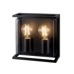 ΑΠΛΙΚΑ ΤΟΙΧΟΥ ΜΕΤΑΛΛΙΚΗ Ε27 2Χ20W 220X220X95mm IP65 ΜΑΥΡΗ ARTE ILLUMINA ΑΠΛΙΚΑ ΤΟΙΧΟΥ ΜΕΤΑΛΛΙΚΗ Ε27 2Χ20W 220X220X95mm IP65 ΜΑΥΡΗ ARTE ILLUMINA