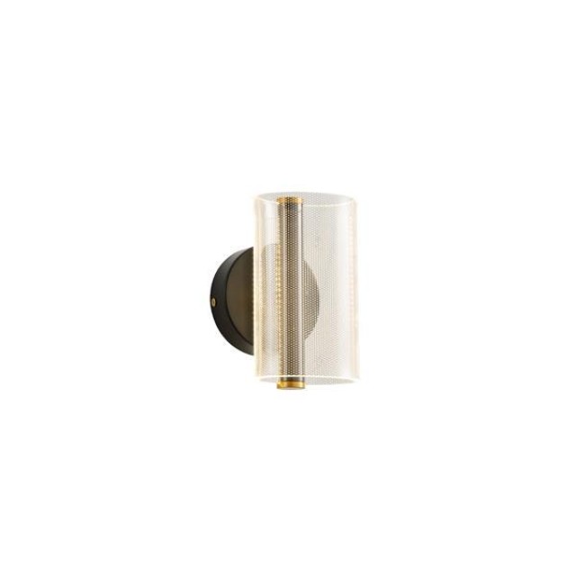 ΑΠΛΙΚΑ ΑΚΡΥΛΙΚΗ 8W 720Lm 3000K 420X380mm ΜΑΥΡO DOTS ARTE ILLUMINA SPARKY