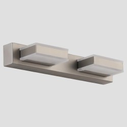 ΑΠΛΙΚΑ ΤΟΙΧΟΥ LED 8W 4000Κ ΤΕΤΡΑΓΩΝΗ 2Φ 320X50X100 ΝΙΚΕΛ ARTE ILLUMINA