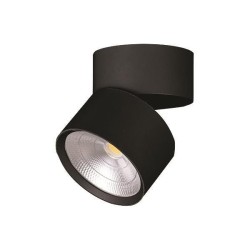 ΦΩΤΙΣΤΙΚΟ ΟΡΟΦΗΣ ΚΙΝΗΤΟ ΚΥΛΙΝΔΡΟΣ LED 15W 900lm 4000K ΜΑΥΡΟ PLUS ARTE ILLUMINA ROTONDO
