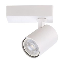 ΣΠΟΤ ΤΟΙΧΟΥ ΜΟΝΟ ΣΤΡΟΓΓΥΛΟ GU10 Φ60X120X135 ΛΕΥΚΟ ARTE ILLUMINA