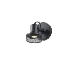 ΣΠΟΤ ΟΡΟΦΗΣ ΜΕ ΔΙΧΤΥ 1XGU10 MAX8W 165X100X152mm ΜΑΥΡΟ ARTE ILLUMINA