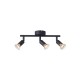 ΣΠΟΤ ΚΙΝΗΤΟ 3ΦΩΤΟ ΜΕΤΑΛΛΙΚΟ ΜΑΥΡΟ 3XGU10 Max 7w 300X80X125mm ARTE ILLUMINA VORRAS