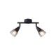 ΣΠΟΤ ΜΕΤΑΛΛΙΚΟ ΜΕ SMOKY ΓΥΑΛΙ 2ΦΩΤΟ 2XE14  220X80X165mm ARTE ILLUMINA CLASSY