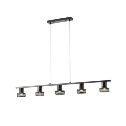ΣΠΟΤ ΟΡΟΦΗΣ ΜΕ ΔΙΧΤΥ ΠΕΝΤΑΠΛΟ E27 Max 15w 1180X100X1180mm ΜΑΥΡΟ ARTE ILLUMINA SOLUN