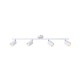 ΣΠΟΤ ΜΕΤΑΛΛΙΚΟ 4ΦΩΤΟ 4XGU10 Max 7W  790X80X165mm ΛΕΥΚΟ ARTE ILLUMINA OLYMP