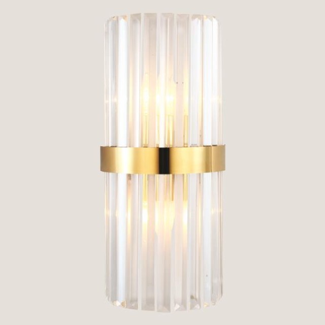 ΑΠΛΙΚΑ ΤΟΙΧΟΥ 2XΕ14 Max 2x8W 20X45 ΧΡΥΣΟ ARTE ILLUMINA ERATO