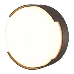 ΠΛΑΦΟΝΙΕΡΑ ΣΤΡΟΓΓΥΛΗ LED 16W Φ250X50 3000K IP54 ΜΑΥΡΗ PRO ARTE ILLUMINA