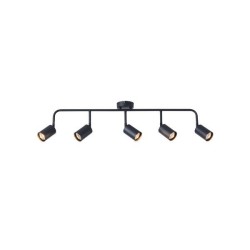 ΣΠΟΤ ΜΕΤΑΛΛΙΚΟ 5ΦΩΤΟ 5XGU10 Max 7W  800X90X230mm ΜΑΥΡΟ ARTE ILLUMINA OLYMP