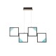 ΦΩΤΙΣΤΙΚΟ ΟΡΟΦΗΣ ΑΛΟΥΜΙΝΙΟ LED 36W 850Lm 3000K 820X16X1340mm ΜΑΥΡΟ ARTE ILLUMINA SQUARE