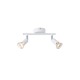 ΣΠΟΤ ΚΙΝΗΤΟ 2ΦΩΤΟ ΜΕΤΑΛΛΙΚΟ 2XGU10 Max 7W 220X80X125mm ΛΕΥΚΟ  ARTE ILLUMINA VORRAS