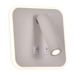 ΑΠΛΙΚΑ ΚΡΕΒΑΤΙΟΥ ΑΝΑΓΝΩΣΗΣ  LED 11W & 3W 910Lm  3000K ΛΕΥΚΟ ARTE ILLUMINA IRIS 2