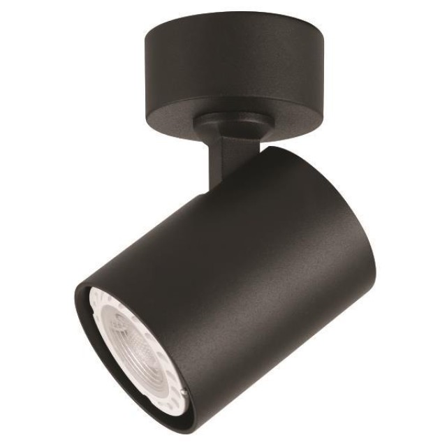 ΣΠΟΤ ΟΡΟΦΗΣ ΜΟΝΟ GU10 Max 10W S1980 ΜΑΥΡΟ ARTE ILLUMINA BRAVA