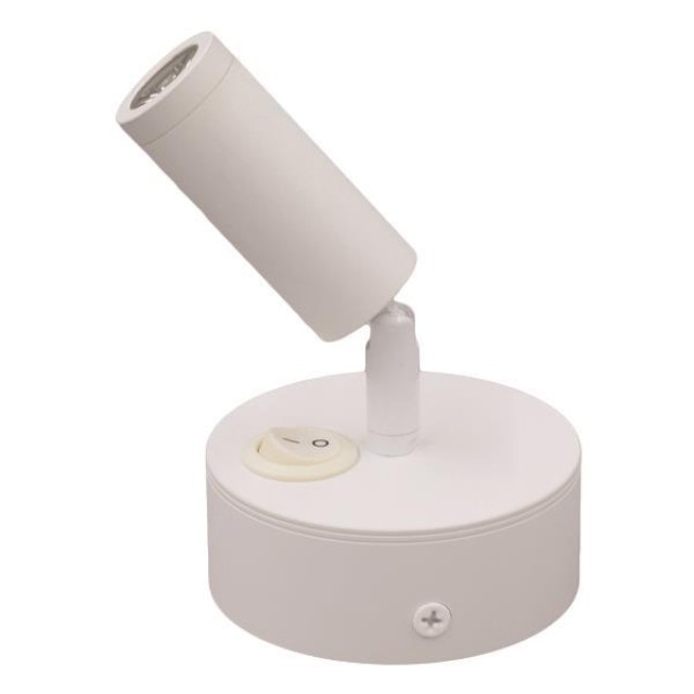 ΣΠΟΤ ΕΞΩΤΕΡΙΚΟ LED  ΚΙΝΗΤΟ 3W 195Lm 3000K ΛΕΥΚΟ PLUS ARTE ILLUMINA ARISTON 1