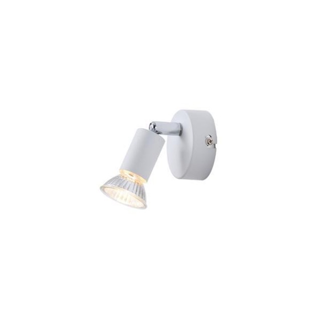 ΣΠΟΤ ΚΙΝΗΤΟ ΜΕΤΑΛΛΙΚΟ  1XGU10 Max 7W D70XH105mm ΛΕΥΚΟ  ARTE ILLUMINA VORRAS