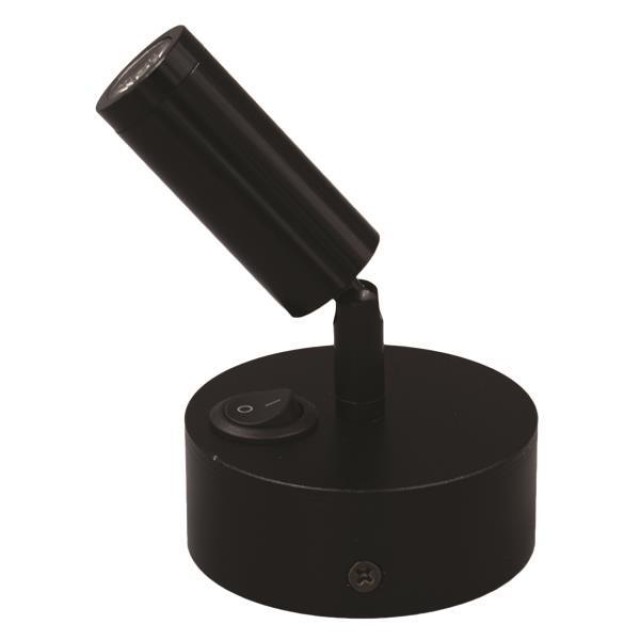 ΣΠΟΤ ΕΞΩΤΕΡΙΚΟ LED  ΚΙΝΗΤΟ 3W 195Lm  3000K ΜΑΥΡΟ PLUS ARTE ILLUMINA ARISTON 1