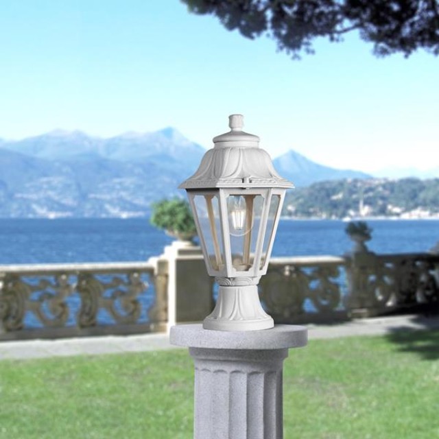 FUMAGALLI ΚΟΛΩΝΑΚΙ ΔΑΠΕΔΟΥ MIKROLOT ANNA ΛΕΥΚΟ ΕΞΑΓΩΝΟ 220X385mm Ε27 FUMAGALLI ΚΟΛΩΝΑΚΙ ΔΑΠΕΔΟΥ MIKROLOT ANNA ΛΕΥΚΟ ΕΞΑΓΩΝΟ 220X385mm Ε27