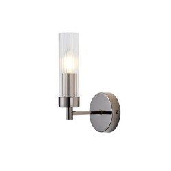 ΑΠΛΙΚΑ ΤΟΙΧΟΥ ΜΕΤΑΛΛΟ-ΓΥΑΛΙ 1XE14 ΜΑΧ  15w 155Χ100Χ245mm ΜΑΥΡΟ ARTE ILLUMINA VINY