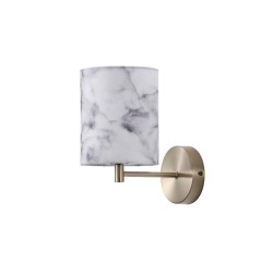 ΑΠΛΙΚΑ ΤΟΙΧΟΥ ΥΦΑΣΜΑ 1XE14 MAX 8W Φ130mmARTE ILLUMINA VERONA