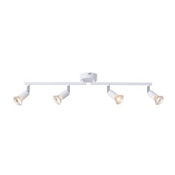 ΣΠΟΤ ΚΙΝΗΤΟ 3ΦΩΤΟ ΜΕΤΑΛΛΙΚΟ ΛΕΥΚΟ 3XGU10 Max 7w 300X80X125mm ARTE ILLUMINA VORRAS