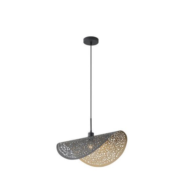 ΦΩΤΙΣΤΙΚΟ ΚΡΕΜΑΣΤΟ ΜΕΤΑΛΛΟ 1XE27 Maχ15w Φ600mm  ΜΑΥΡΟ-ΧΡΥΣΟ ARTE ILLUMINA GALILEA ΦΩΤΙΣΤΙΚΟ ΚΡΕΜΑΣΤΟ ΜΕΤΑΛΛΟ 1XE27 Maχ15w Φ600mm  ΜΑΥΡΟ-ΧΡΥΣΟ ARTE ILLUMINA GALILEA
