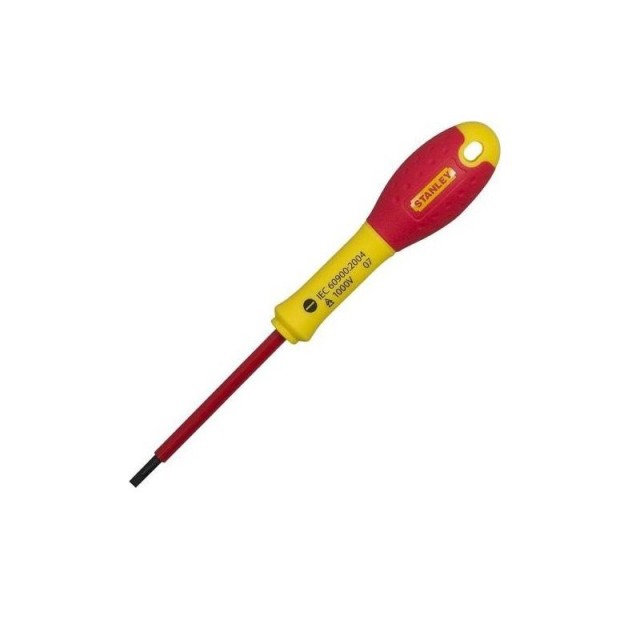 STANLEY Κατσαβίδι Ίσιο με Μόνωση 1000V VDE FATMAX 4x100mm σε Blister 21.065412