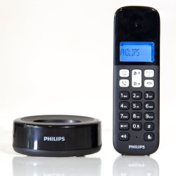 Ασύρματο τηλέφωνο Μαύρο Philips D1611B/GRS  Ασύρματο τηλέφωνο Μαύρο Philips D1611B/GRS