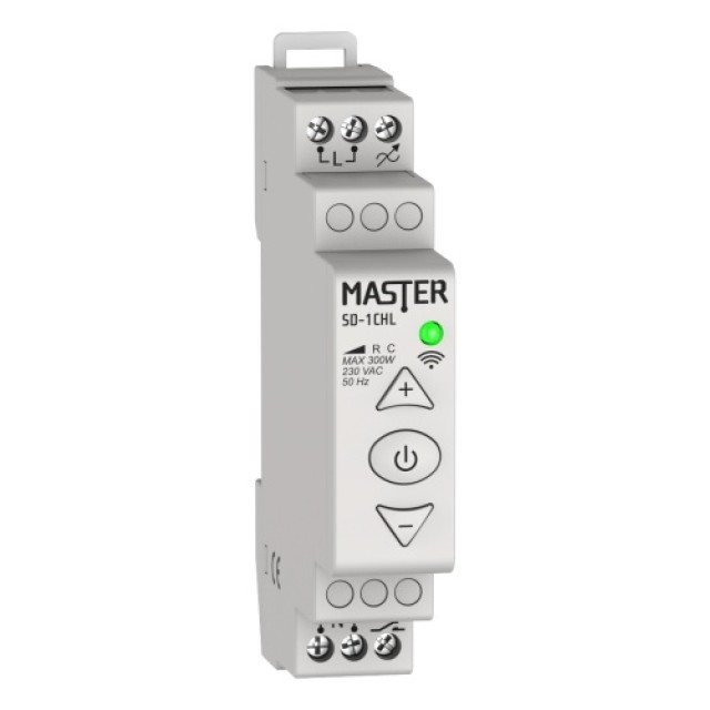MASTER SMART DIMMER ΡΑΓΑΣ 1 CHANNEL 230 VAC / 300W (Wi-Fi)  SD-1CHL 