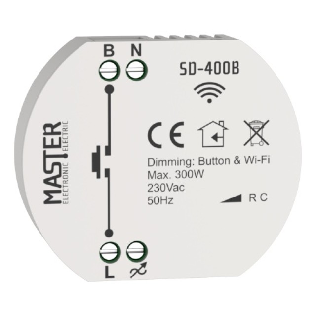 MASTER SMART DIMMER ΚΥΤΙΟΥ 230 VAC / 300W (Wi-Fi) SD-400B