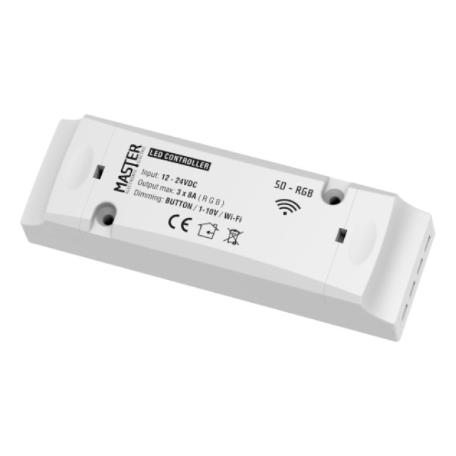 MASTER SMART LED CONTROLLER 12-24 VDC / 3x8A (Wi-Fi)  SD-RGB MASTER SMART LED CONTROLLER 12-24 VDC / 3x8A (Wi-Fi)  SD-RGB