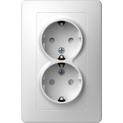 ΠΡΙΖΑ ΣΟΥΚΟ ΔΙΠΛΗ 2P+E 16A 250V~ KS PW