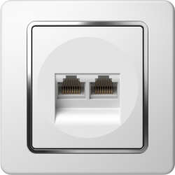 ΠΡΙΖΑ CAT5e KS ΔΙΠΛΗ 2x RJ45 8/8 CO