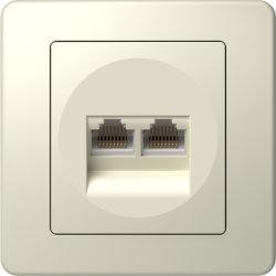 ΠΡΙΖΑ CAT5e KS ΔΙΠΛΗ 2x RJ45 8/8 IW
